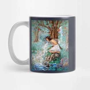 Fairies at a Woodland Stream - Harold Gaze Mug